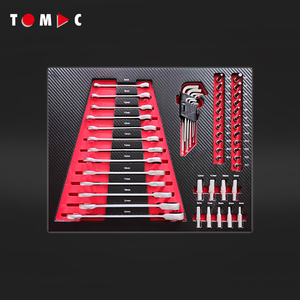Tomac ตู้เครื่องมือสำหรับงานหนัก6ลิ้นชักพร้อมเครื่องมือตู้กลิ้งขนาดใหญ่รวมเครื่องมือ156ชิ้นใน4ลิ้นชัก - Product Image 3
