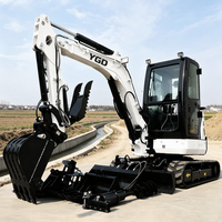 Mini-excavatrice à chenilles 2 tonnes, 1,6 tonne, 1,2 tonne, en stock, livraison rapide, CE EPA EURO 5, pelle hydraulique