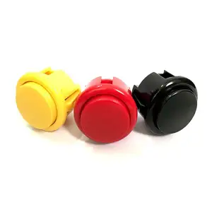 Factory price different colors 30mm 24mm Sanwa buttons wall round switch push button with free sample