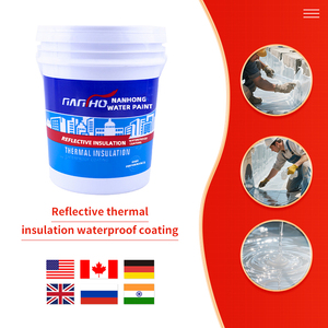 Revêtement liquide imperméable à l'isolation thermique réfléchissant pour la finition d'isolation en caoutchouc marine concrète de toit - Product Image 1