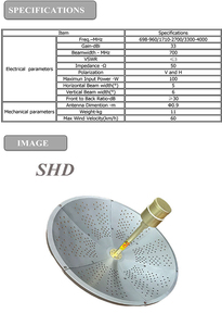เสาอากาศพาราโบลิก698-4000 MHz, จา<span class=keywords><strong>น</strong></span>ดาวเทียม120CM 5.8GHz เสาอากาศ7dBi กลางแจ้ง4G 5g จา<span class=keywords><strong>น</strong></span>ไฮเปอร์โบลิกเตอร์ - Product Image 6