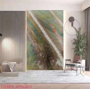 Pierre de luxe du Brésil, <span class=keywords><strong>granit</strong></span> rouge flamme vert naturel, pierre translucide, dalle translucide, panneaux muraux, décoration intérieure, meuble-lavabo de cuisine - Product Image 2