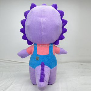 Costumi rotondi per mascotte drago viola, completi gonfiabili, 2m 2.6m, costumi da dinosauro - Product Image 3