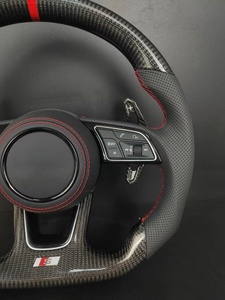Echtes <span class=keywords><strong>Carbon</strong></span> & Leder Sportlenkrad mit Flachem Boden für Audi A3/A4/A5/A6/A7/Q3/Q5/Q7/R8/S/RS Serie - Product Image 6