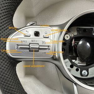 พวงมาลัยคาร์บอนไฟเบอร์ <span class=keywords><strong>AMG</strong></span> GLE พร้อมปุ่มแตร สำหรับ Mercedes Benz W176 <span class=keywords><strong>AMG</strong></span> GT W166 จัดส่งรวดเร็ว - Product Image 2