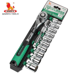 12PCS 1/2 "3/8" 1/4 "hoàn thành Đức cờ lê ổ cắm Bộ Ratchet cờ lê Bộ - Product Image 1