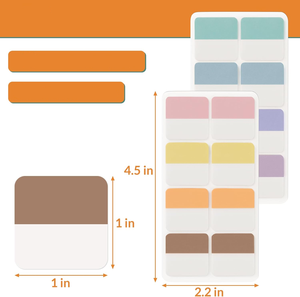 Onglets de <span class=keywords><strong>livre</strong></span> auto-adhésifs de 1 pouce Autocollants <span class=keywords><strong>repositionnables</strong></span> pour classer des notes autocollantes sans effort pour ordinateur portable - Product Image 2