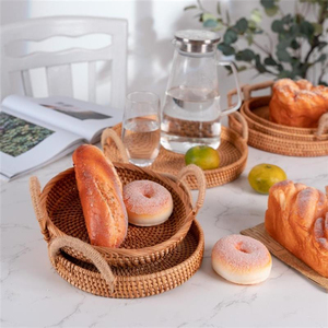 Cesto per il Pane con Coperchio e Manico in Canna, Decorazione per Capodanno Cinese, Contenitore per Frutta e Verdura, Regalo Artigianale, Cesti Macramè <span class=keywords><strong>da</strong></span> <span class=keywords><strong>Appendere</strong></span> - Product Image 2
