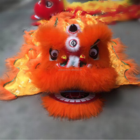 Costume de danse traditionnel chinois lion mascotte tête de danse lion vente en gros