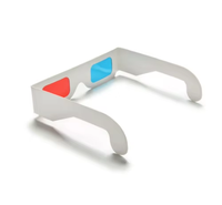 Cadre blanc pour lunettes 3D Cinéma Lunettes polarisantes stéréoscopiques Lunettes 3D sur mesure Séparation de la lumière Papier solaire 3D