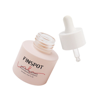 Flacon compte-gouttes de luxe en verre vert foncé 15-20 ml, vide, rond, pour sérum, huile essentielle, huile réparatrice, emballage cosmétique