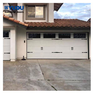 Double verre Commercial moderne en métal inclinaison noir solaire <span class=keywords><strong>Garage</strong></span> résidentiel automatique en aluminium portes roulantes porte - Product Image 2