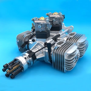 Motore a Benzina DLE120T4 per Aeromodelli ad Ala Fissa, Quattro Cilindri, Due Tempi, Raffreddamento ad Aria Naturale, Cilindrata 120 CC, in Metallo - Product Image 2