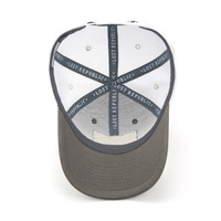 Casquette de camionneur ajustable en coton tissé avec patch carré et dos en maille pour l'extérieur