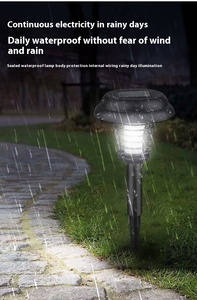Lampe solaire LED anti-moustiques étanche IP65 pour l'extérieur Contrôle des mouches pour cour, pelouse, jardin, <span class=keywords><strong>terrasse</strong></span> Lampes solaires de jardin - Product Image 5