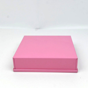 Custom Low Square Matte Pink Metal <b>Tin</b> Box, Food Grade Plain <b>Tin</b> For Candy Chocolate Jewelry Cosmetic Gift <b>Storage</b> Packing - Product Image 5