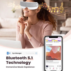 Venda quente Calor Inteligente Airbag Vibração Dupla Camada Acupoint Massagem Relaxar Massageador Olhos Óculos - Product Image 4