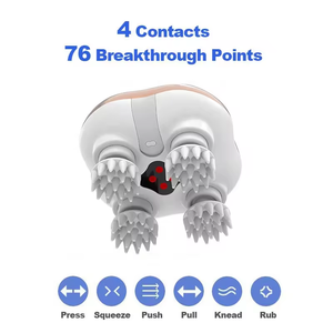 Alat Pijat Kepala Mini Elektrik Pintar Phenitech dengan Panas Inframerah untuk Meredakan Stres dan Sakit Kepala - Product Image 4