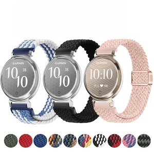 Bracelet de montre intelligente en nylon tissé de 14 mm pour <span class=keywords><strong>Garmin</strong></span> Lily2 avec boucle magnétique coulissante et boucle - Product Image 2