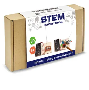 Kit di esperimenti scientifici giocattolo di apprendimento fisico telegrafo in legno fai-da-te, set di apprendimento giocattolo STEM