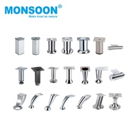 Pièces de meubles, pieds de table ronds droits de 80/100/120 mm, support pour canapé, table, armoire, canapé-lit, pieds pour meubles