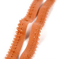 Personnalisé Multicolore 1 cm Nylon Spandex Doux Dentelle Bande Élastique Dents Bord Picot Élastique Dentelle Garniture
