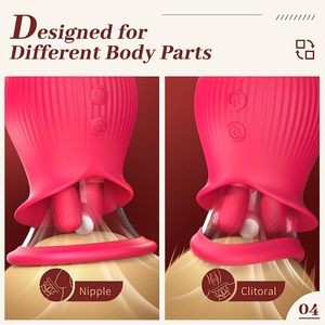 Krachtige Vibrator Speelgoed Voor Vrouwen Likken Zuigen Vacuüm Stimulator Orale Tepel Clit Sucker Seksspeeltjes Goederen Voor Vrouwelijke Volwassenen - Product Image 5