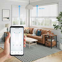 Interruptor Inteligente para Cortinas Enrollables LangYeao, Compatible con WiFi, Tuya, Alexa y Google Home, Panel Táctil de Vidrio Templado, Estándar EU/UK