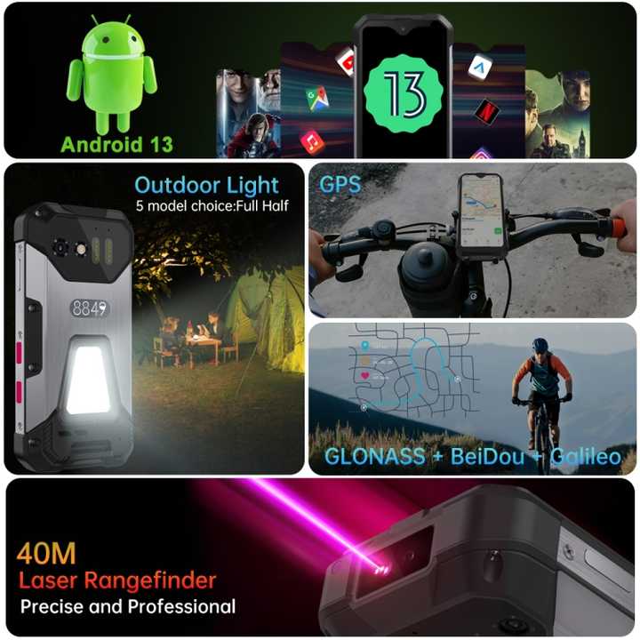 Unihertz Tank Mini 1 - Rugged 4G Smartphone with Android 13