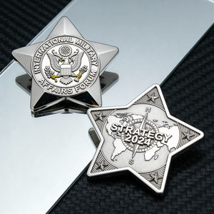 Fabricación de Monedas Conmemorativas con Diseño Personalizado, Logotipo con Impresión UV, Metal Plateado en Oro o Plata, Moneda Personalizada Impresa en 3D - Product Image 1