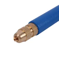 Ensemble de 4 aiguilles de ventilation en plastique et cuivre + 1 support bleu pour la fabrication et la réparation de perruques en dentelle