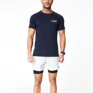 Custom Design Cheap Breathable Knitted <b>100</b>% Cotton Soft <b>Fabric</b> Fitness High Quality GYM Sports t Shirt Men - Product Image 1