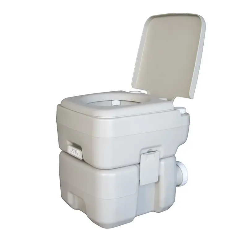 20L Portable Flushing Foldable Toilet White Rv Toilet Cabin Treatment Outdoor Water Saving Mobile Emergency Car Toilet