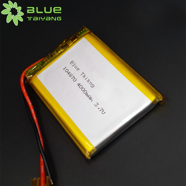 Custom Rechargeable Feature Phone Cell Li-polymer Li Ion 104870 3.7v 4000mah Lithium Polymer Battery