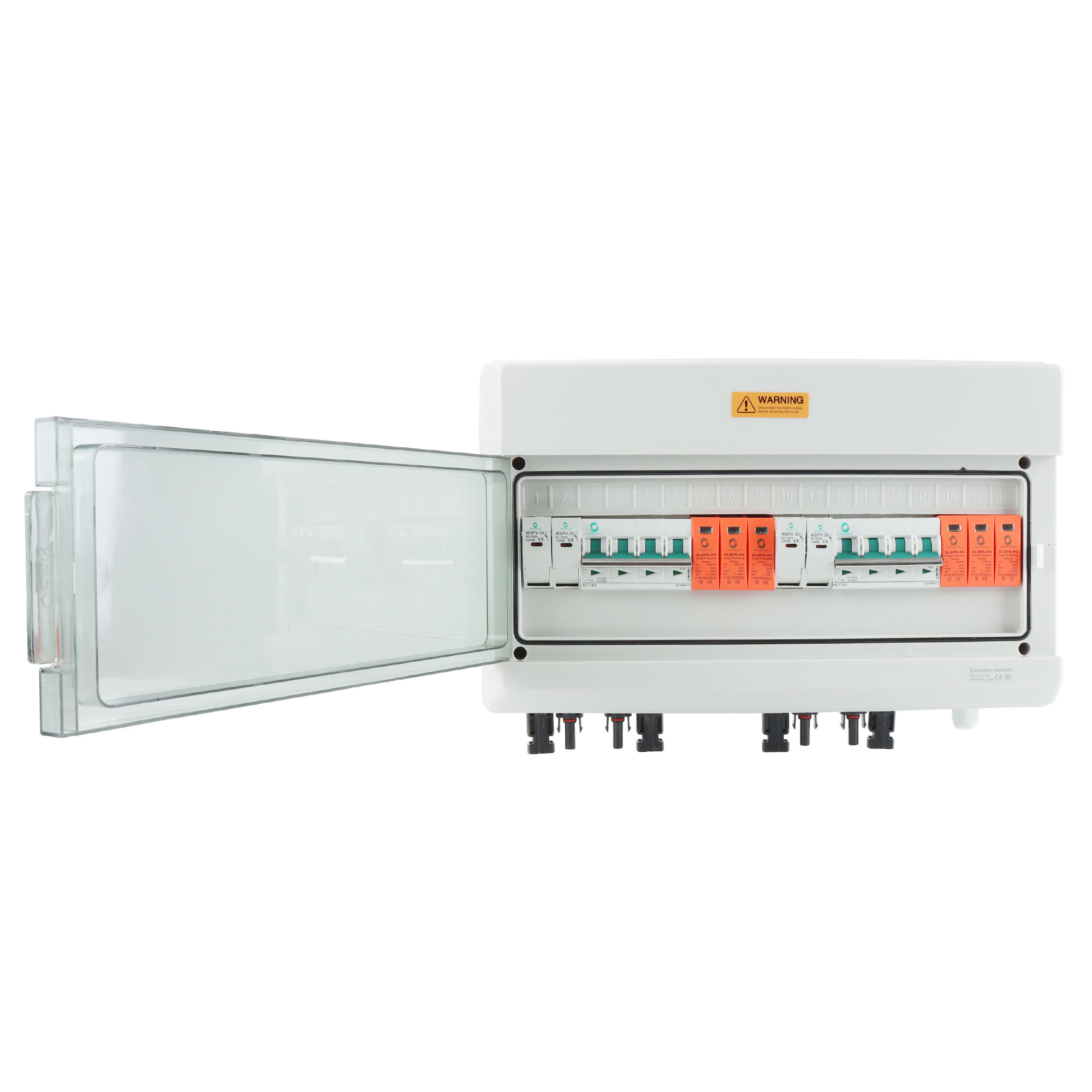 Scatola Combinatrice Solare Bulevisiter 550V - 1 In 1 Out, IP65, Per Impianti Fotovoltaici - Foto 3