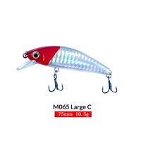 Leurre de pêche Minnow coulant 75 mm 10,5 g, leurre dur artificiel pour la pêche au bar, à la truite, à la perche en eau douce et en eau salée