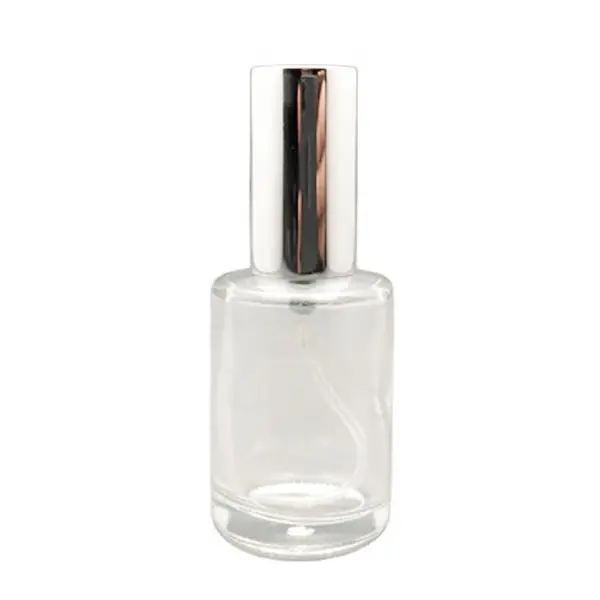 small 15 ml refillable travel perfume glass bottle clear spray perfume bottle 0.5 oz for tester with silver spray cap