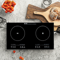 Cuisinière à induction à double brûleur intégrée portable de qualité supérieure avec Hotpot Function-2200W contrôle tactile (utilisation à la maison/hôtel/restaurant)