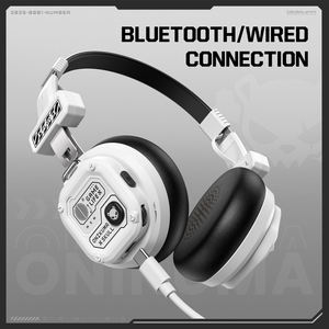 ONIKUMA GT803 <b>Wireless</b> Wired Dual Mode Headphones, White, Black USB-C Headphones, Foldable Ear Headphones - Product Image 4