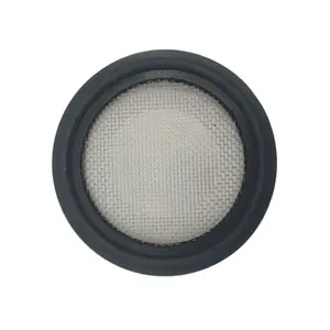 Food Grade Seal Silicone PTFE EPDM Tri Clamp Gasket With Screen Mesh