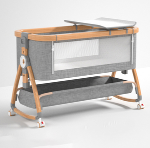 Cuna Moderna para Recién Nacidos, Cuna Mecedora para Uso Hospitalario, Ancha y Larga, Estable, Anti-vuelco, Fácil de Montar, Mosquitera de Regalo - Product Image 5