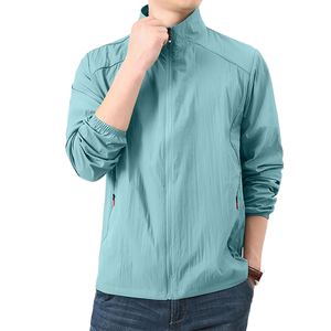 Veste en toile d'hiver en cuir à manches longues pour hommes au meilleur prix avec décoration à motifs de haute qualité - Product Image 1