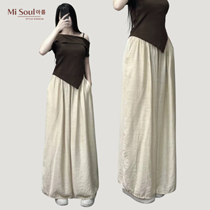 Women Summer Velvet 100% Polyester Wide Leg Drawstring <b>Elastic</b> Waist Casual Breathable <b>Lace</b> Yarn Dyed Pants OEM - Product Image 1