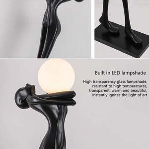 Lampade da Terra Moderne di Grandi Dimensioni, Design Creativo per la Casa, Scultura Artistica Umanoide con Luce LED per Decorazione di Hall di Hotel e Soggiorno - Product Image 2