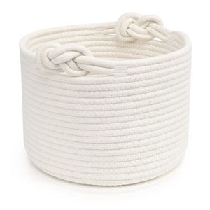 <strong>Cheap</strong> <strong>Baskets</strong> Under 5 Dollars Color Collapsible Woven <strong>Basket</strong> Rope Laundry Fox Rabbit Ear Tote Decorative for Wedding - Product Image 4