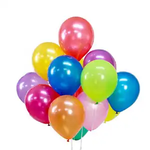 Chine pas cher incassable multicolore naturel latex ballons chine anniversaire latex fête ballon fabricant fournisseur