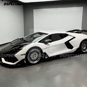 Kit carrosserie complet en fibre de carbone sèche style <span class=keywords><strong>DK</strong></span> pour Lamborghini Revuelto : Lame avant, jupes latérales, diffuseur arrière, aileron arrière, capot moteur - Product Image 3