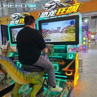 HEROVR Simulateur VR d'arcade Dinosaure pour optimiser les profits, une expérience immersive et accrocheuse pour centre de jeux intérieur