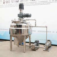 Bouilloire industrielle de mélange d'homogénéisation de crème 1000L 2000L mayonnaise anti-mousse sous vide machine de fabrication de miel