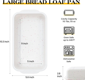 MUYULINS Molde Rectangular para Pan y Pastel de Silicona con Marco Metálico Reforzado, Antiadherente, Libre de BPA, Apto para LFGB - Product Image 5